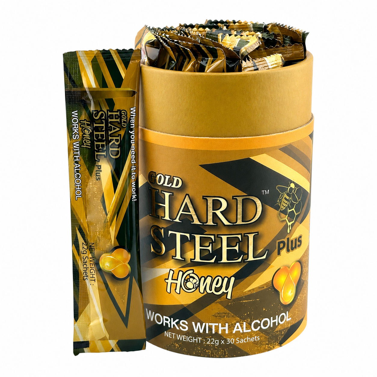 HARD STEEL HONEY 30 COUNT X 22 GRAMS