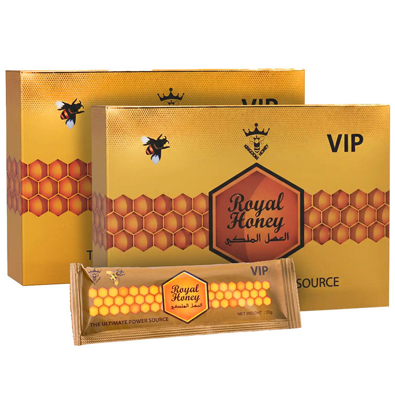 2 Boxes of Royal Gold Honey Kingdom Honey 24 - Count X 20 grams