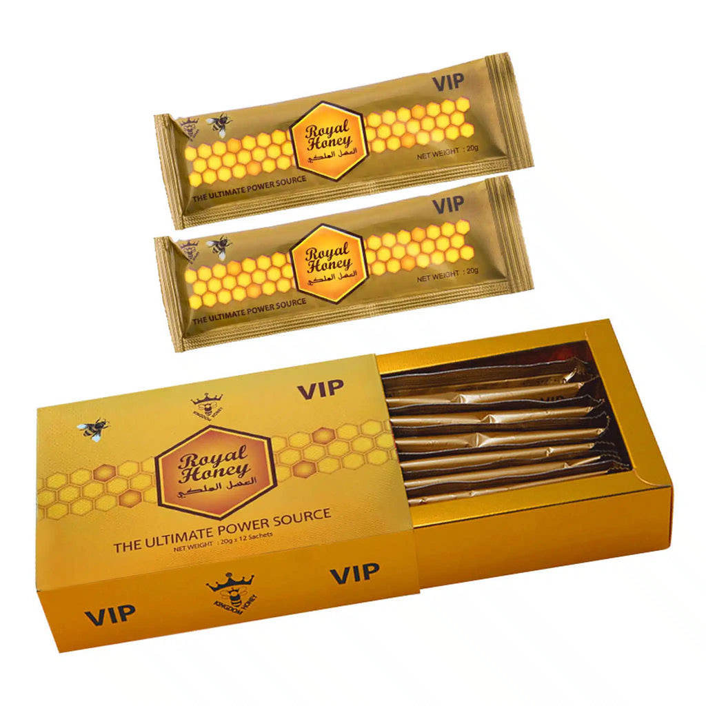 2 Boxes of Royal Gold Honey Kingdom Honey 24 - Count X 20 grams